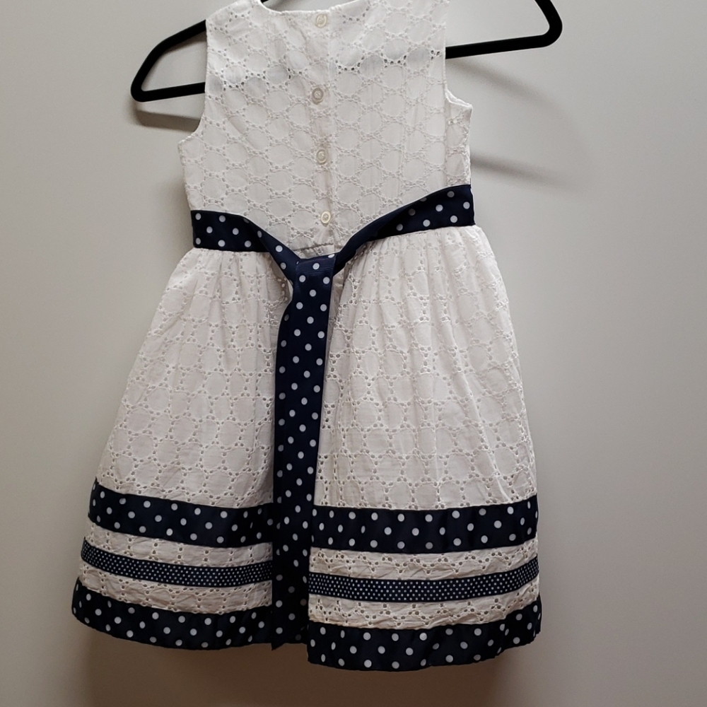 Blueberi Sz 7 Daisy Eyelet Dress E48 - Picture 4 of 7